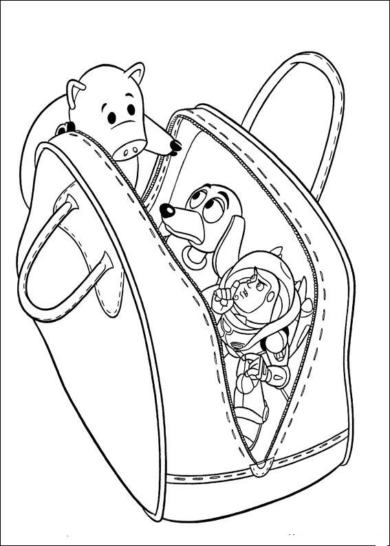 Plansa de colorat cu Toy Story 108 11